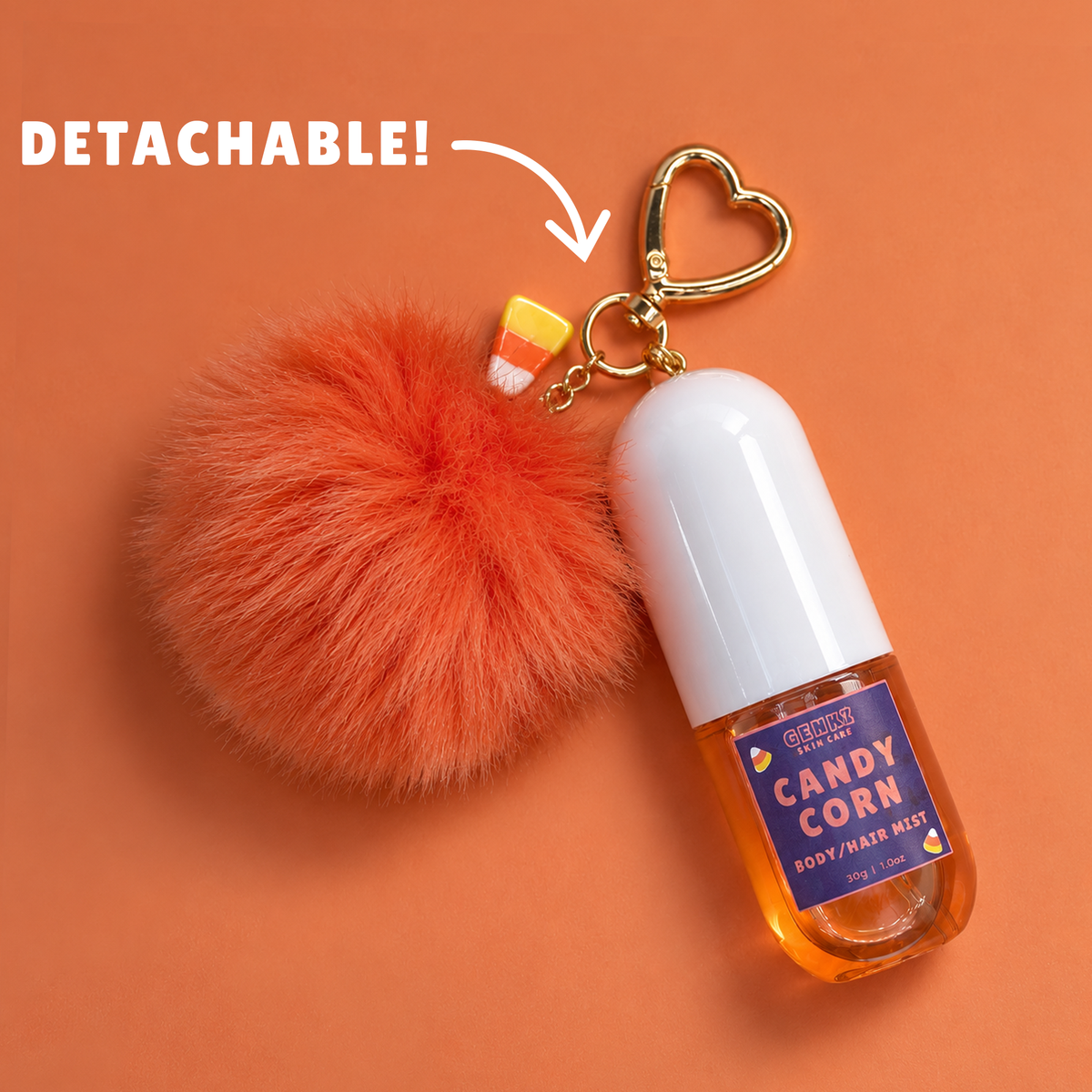 CANDY CORN HAIR & BODY MIST KEYCHAIN