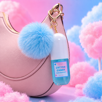 COTTON CANDY HAIR & BODY MIST KEYCHAIN