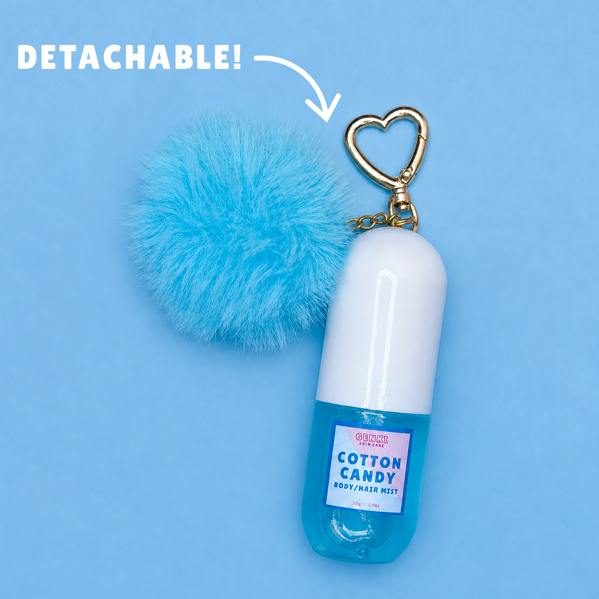 COTTON CANDY HAIR & BODY MIST KEYCHAIN