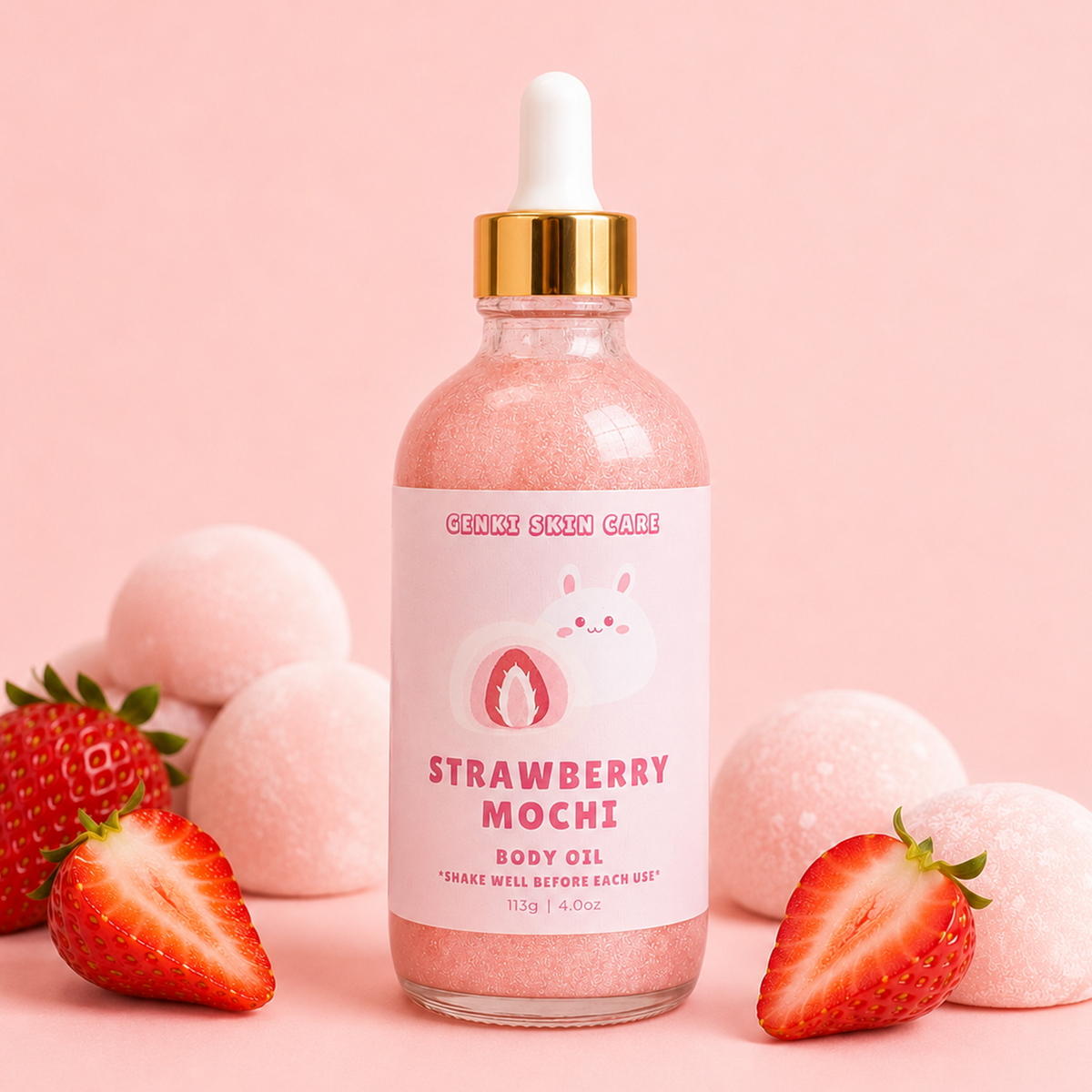 STRAWBERRY MOCHI SHIMMERING BODY OIL