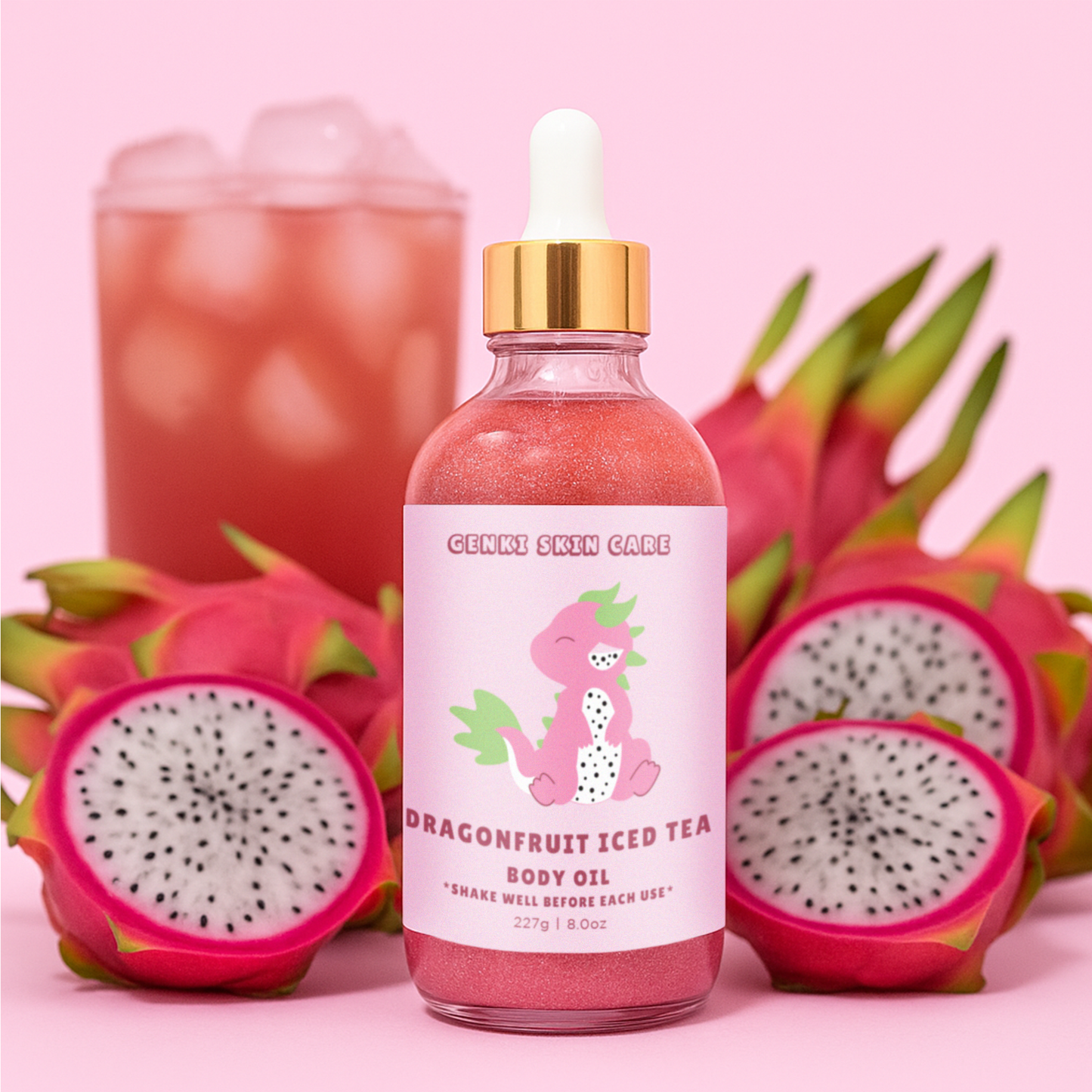 DRAGONFRUIT ICED TEA SHIMMERING BODY OIL
