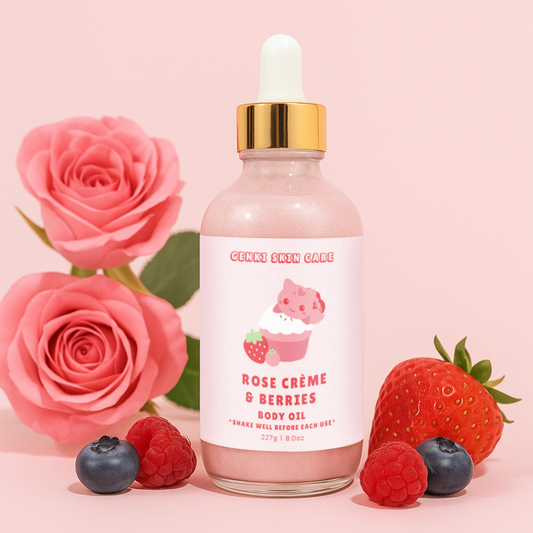 ROSE CREME AND BERRIES SHIMMERING BODY OIL