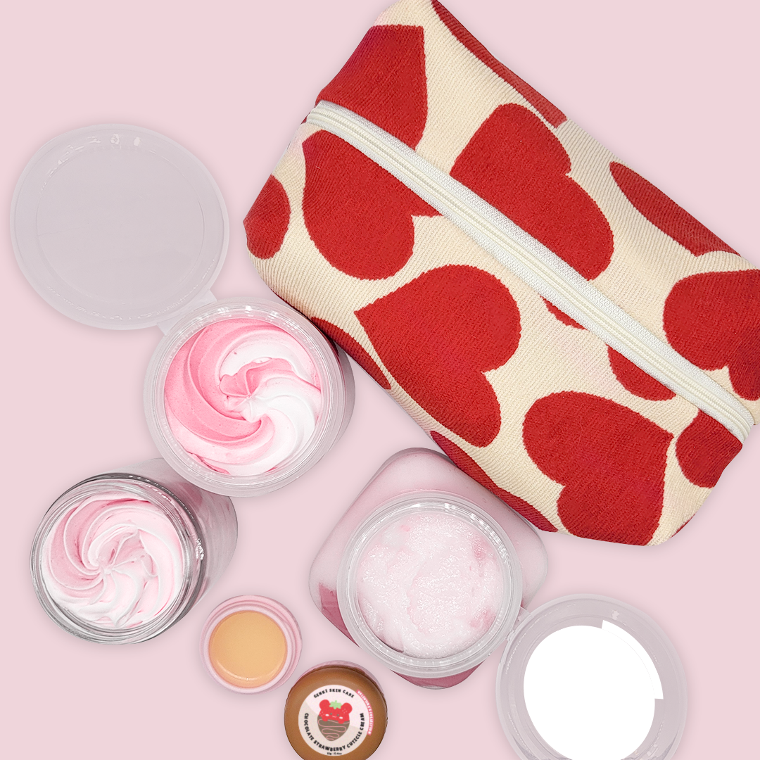 ROSE CREME AND BERRIES VALENTINE'S DAY BUNDLE