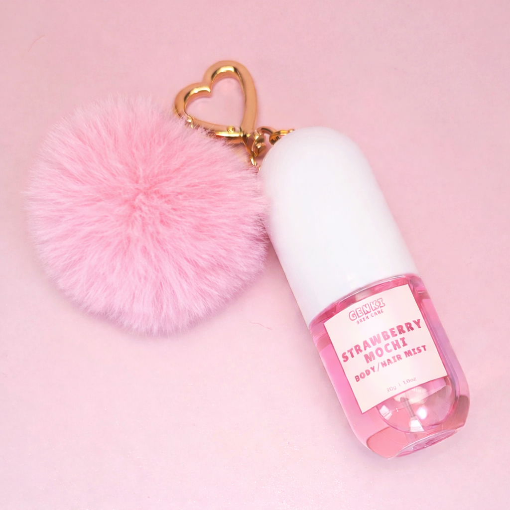 STRAWBERRY MOCHI HAIR & BODY MIST KEYCHAIN