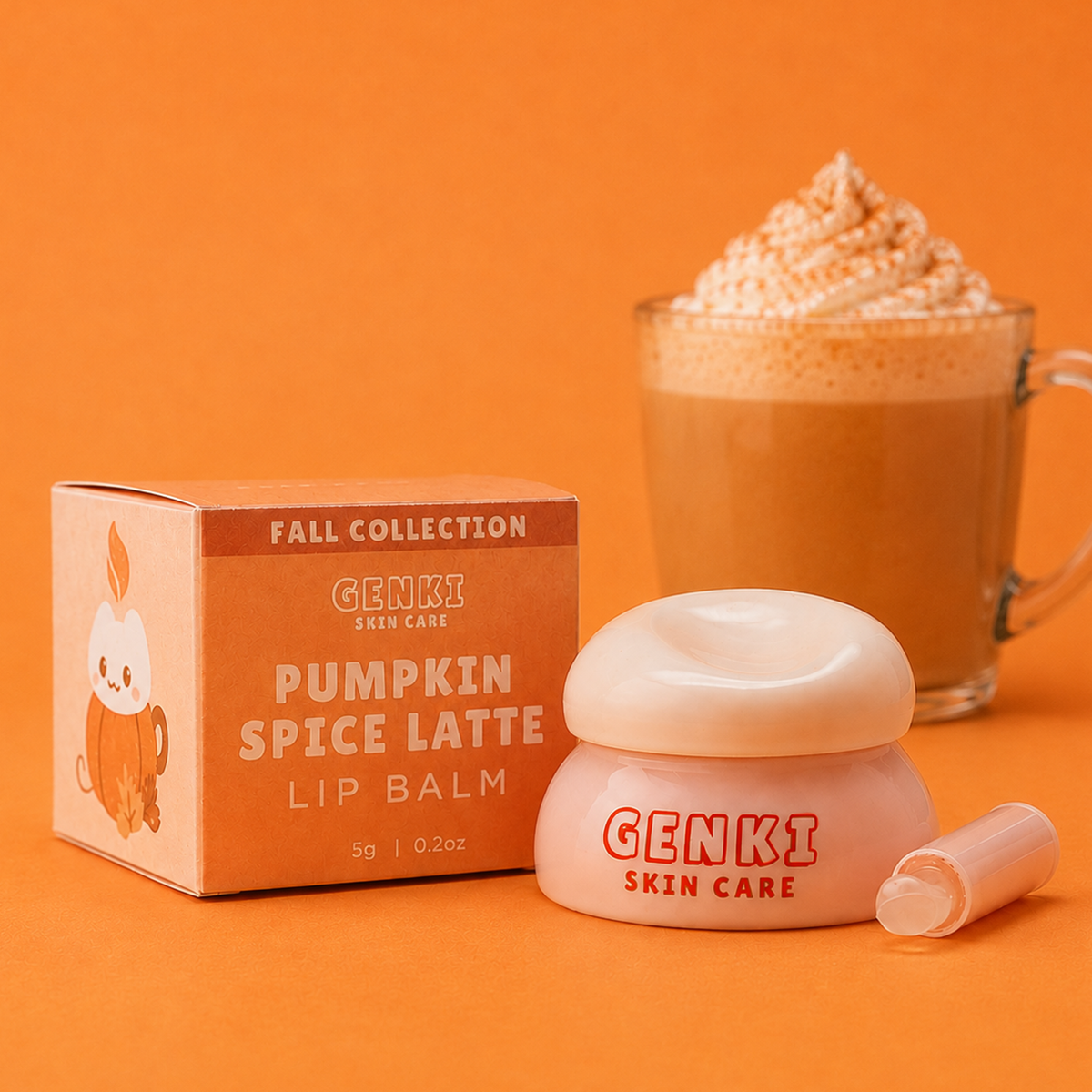 PUMPKIN SPICE LATTE LIP BALM – Genki Skin Care
